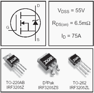 IRF3205ZL, HEXFET Power MOSFETs Discrete N-Channel
